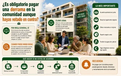 pagar una derrama en la comunidad