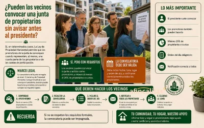 convocar una junta de propietarios