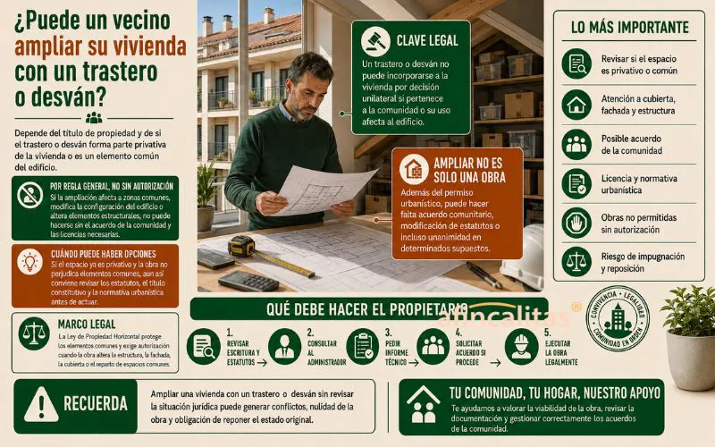 ampliar una vivienda con un trastero