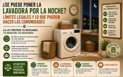 ¿Se puede poner la lavadora por la noche? Límites legales y lo que pueden hacer las comunidades