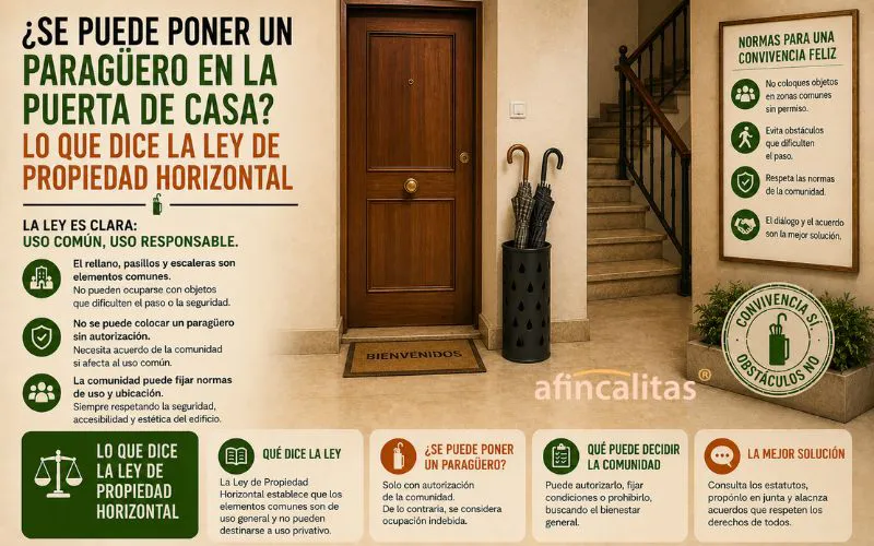 Afincalitas (1) poner paragüero en la puerta de casa