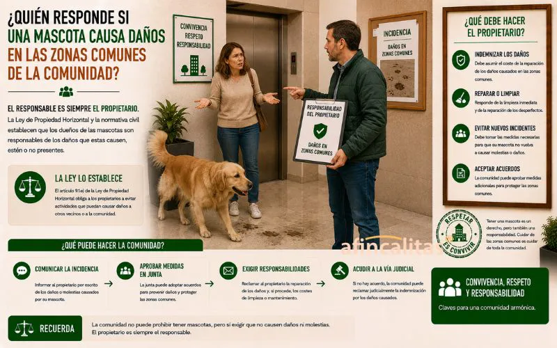 daños de mascotas en zonas comunes