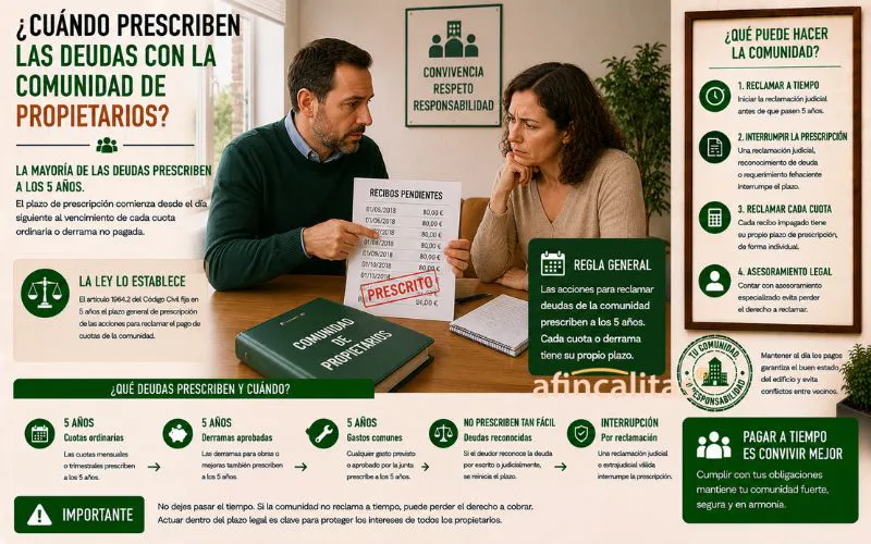 deudas de la comunidad prescritas