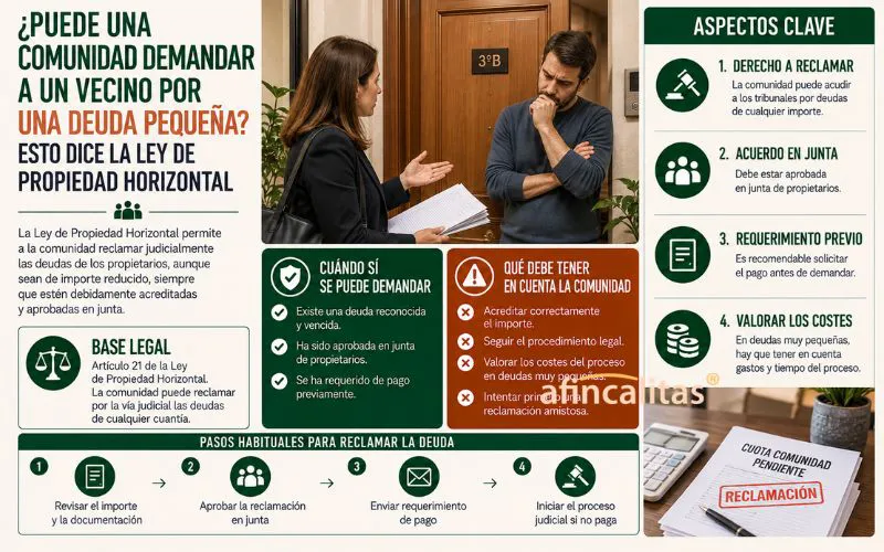 reclamar deuda vecino moroso