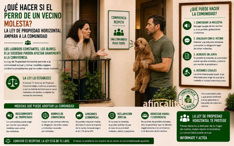 molestias perros en una comunidad