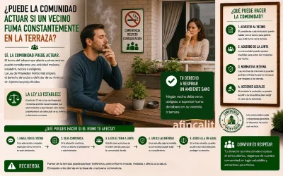 fumar en la terraza comunidad