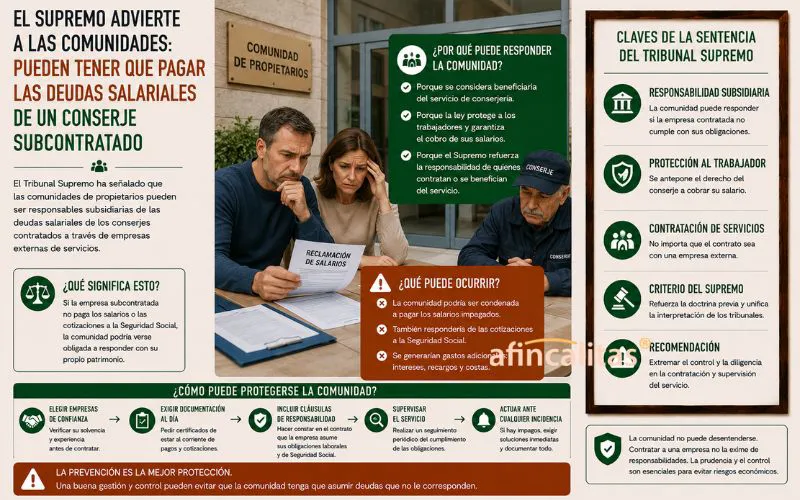 deudas salariales conserje subcontratado