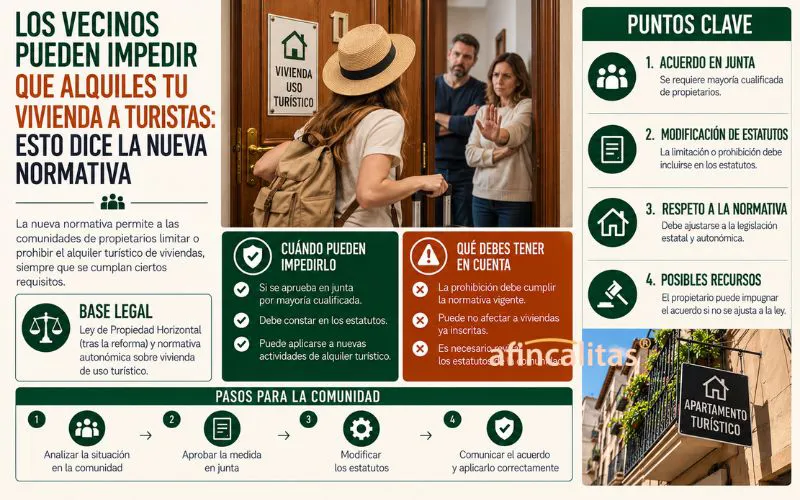 autorización comunidad para alquiler turístico