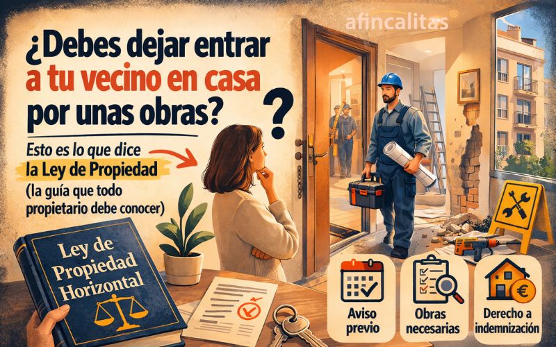 ¿Estás obligado a dejar entrar a tu vecino en casa por unas obras? Lo que dice la Ley de Propiedad Horizontal