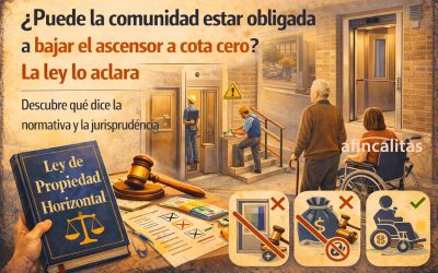 ¿Puede la comunidad estar obligada a bajar el ascensor a cota cero? La ley lo aclara
