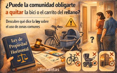 ¿Puede la comunidad obligarte a quitar la bici o el carrito del rellano? La ley lo deja claro