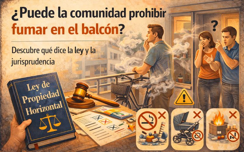 ¿Puede la comunidad prohibir fumar en el balcón? Lo que dice la ley y los tribunales