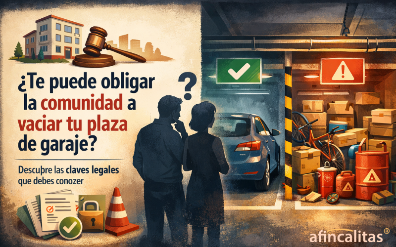 ¿Puede la comunidad obligarte a quitar los trastos de tu plaza de garaje? Esto dice la ley