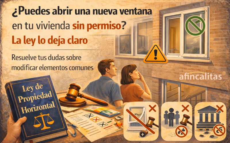 ¿Puedes abrir una nueva ventana en tu vivienda sin permiso? La ley lo deja claro